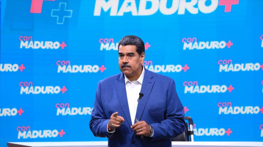 Maduro asked people to tell America “no more robbery and looting.”